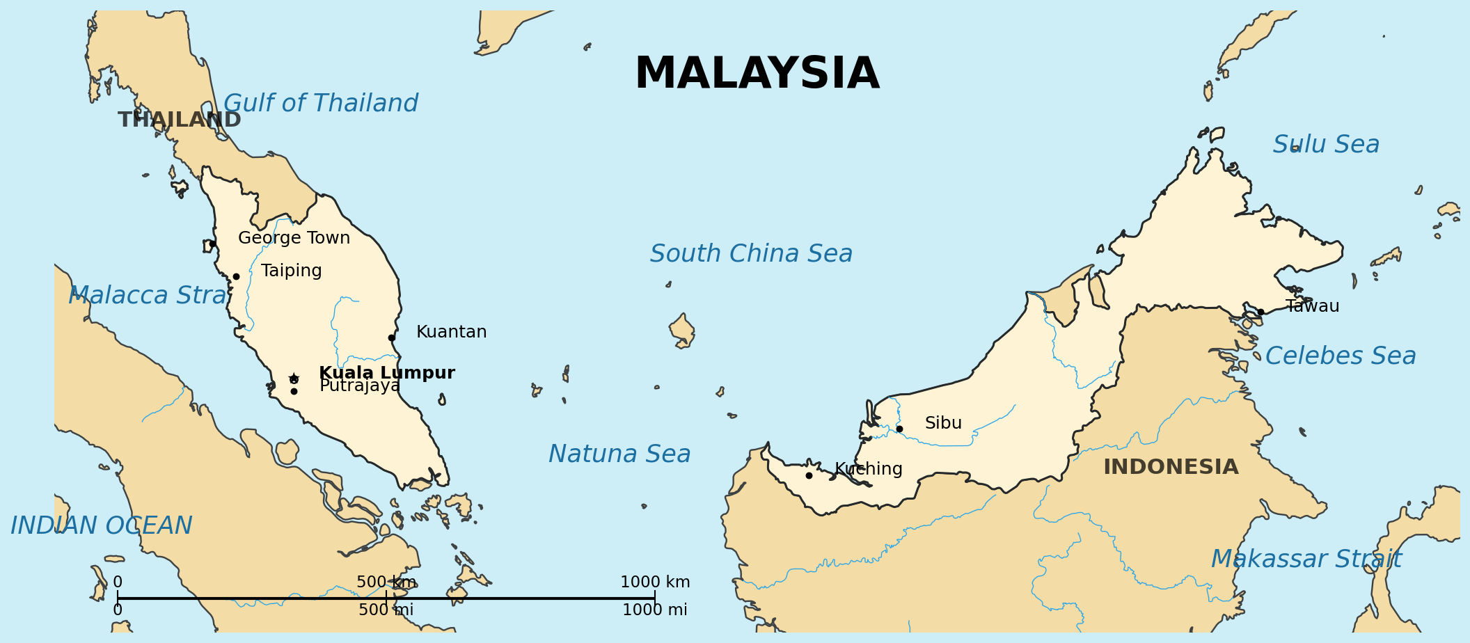 Map of Malaysia
