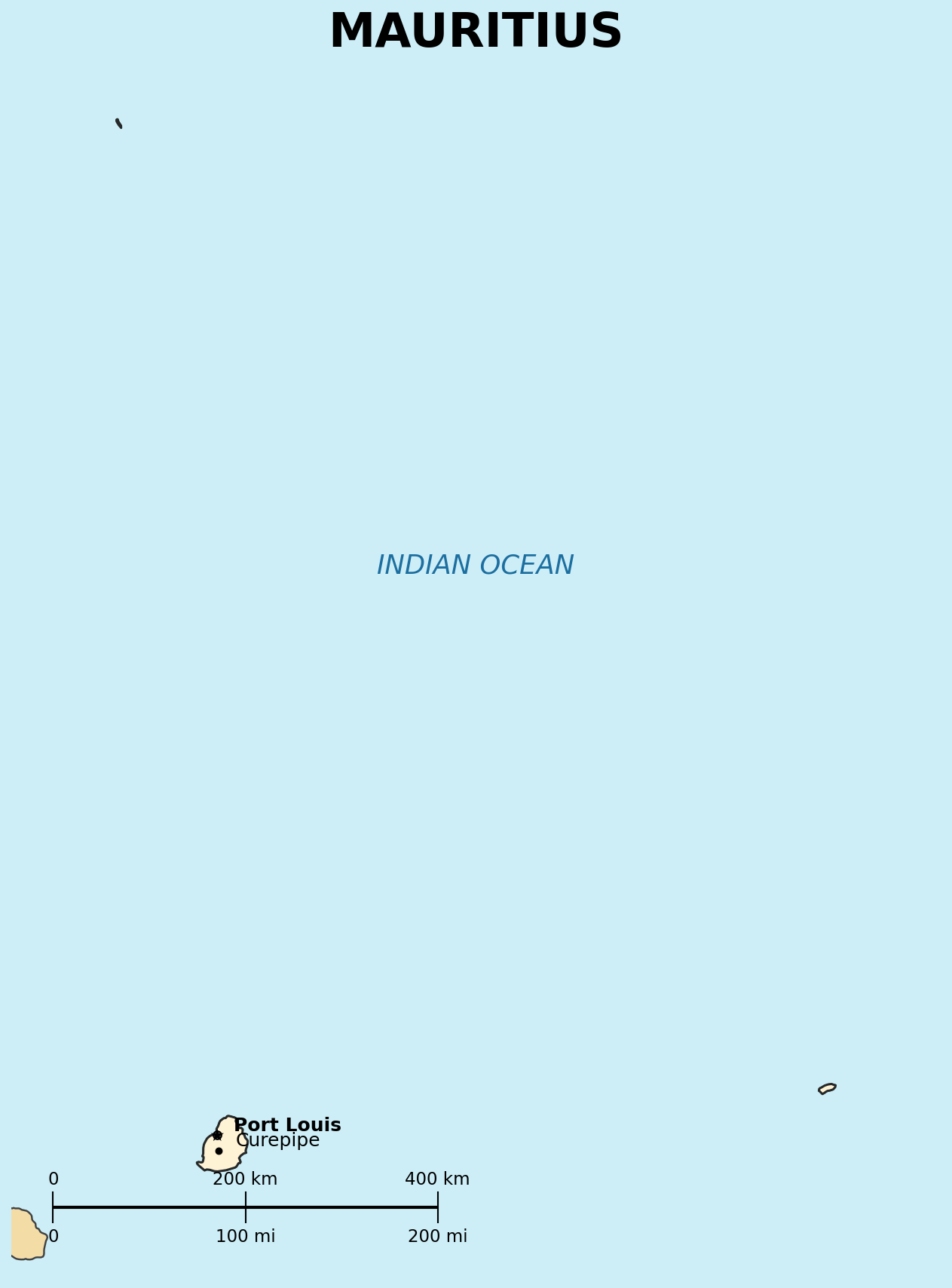 Map of Mauritius