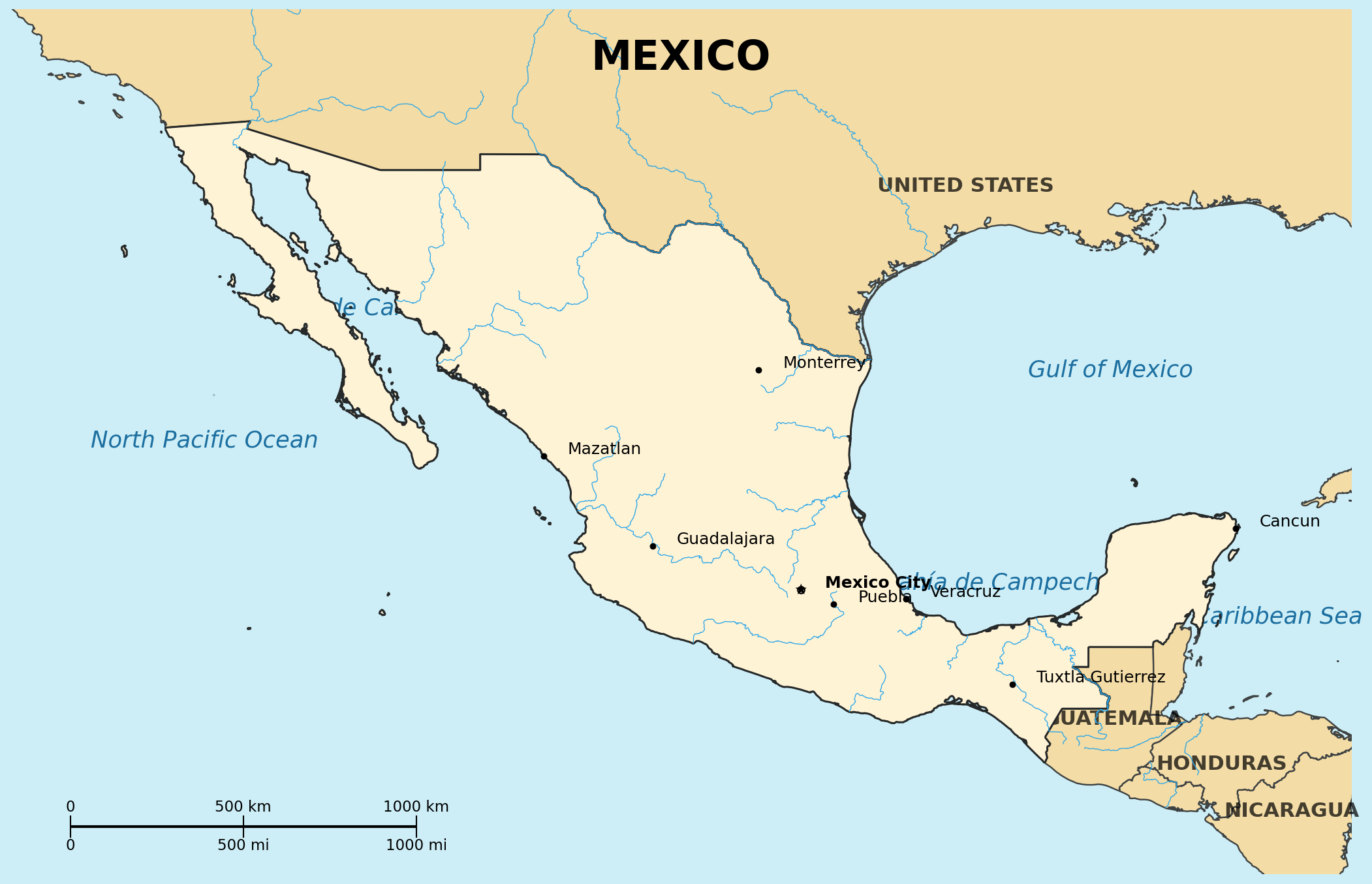 Map of Mexico