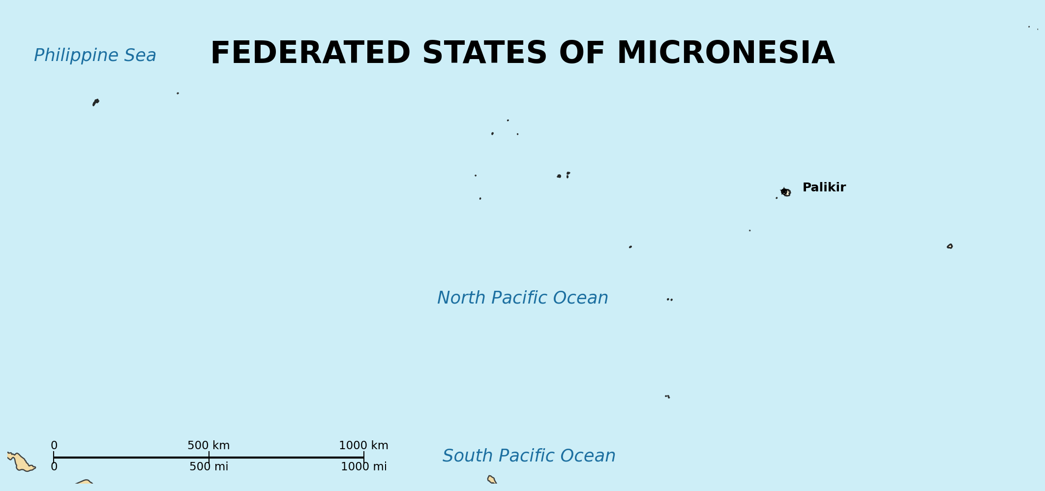 Map of Micronesia