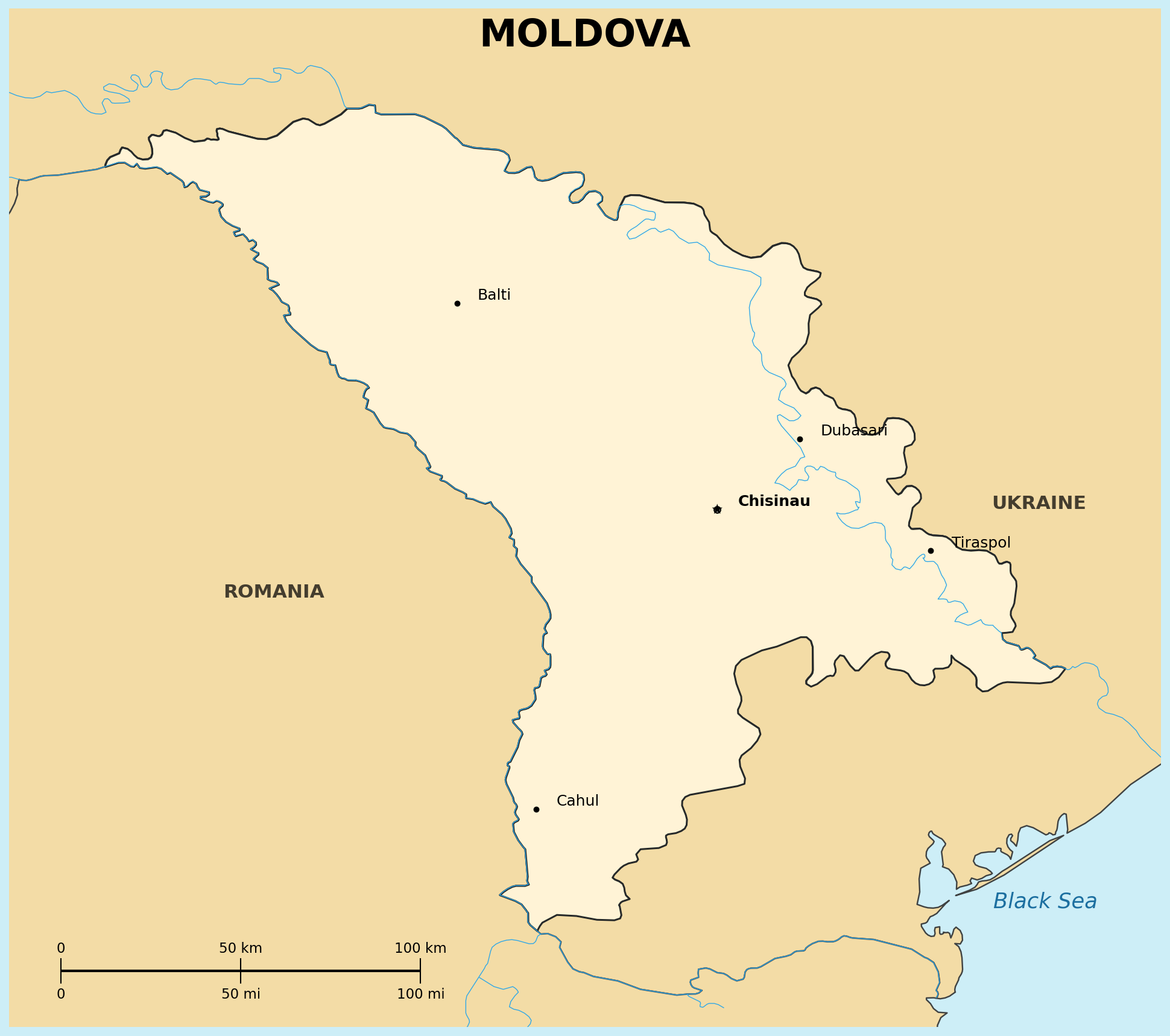 Map of Moldova