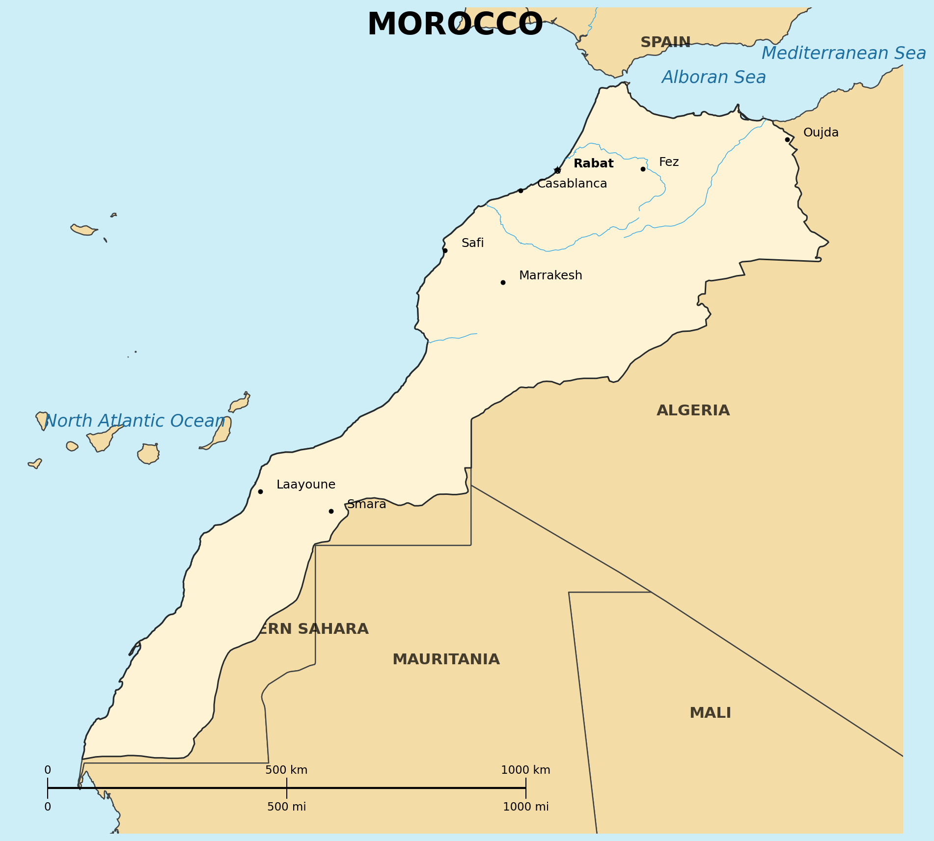 Map of Morocco