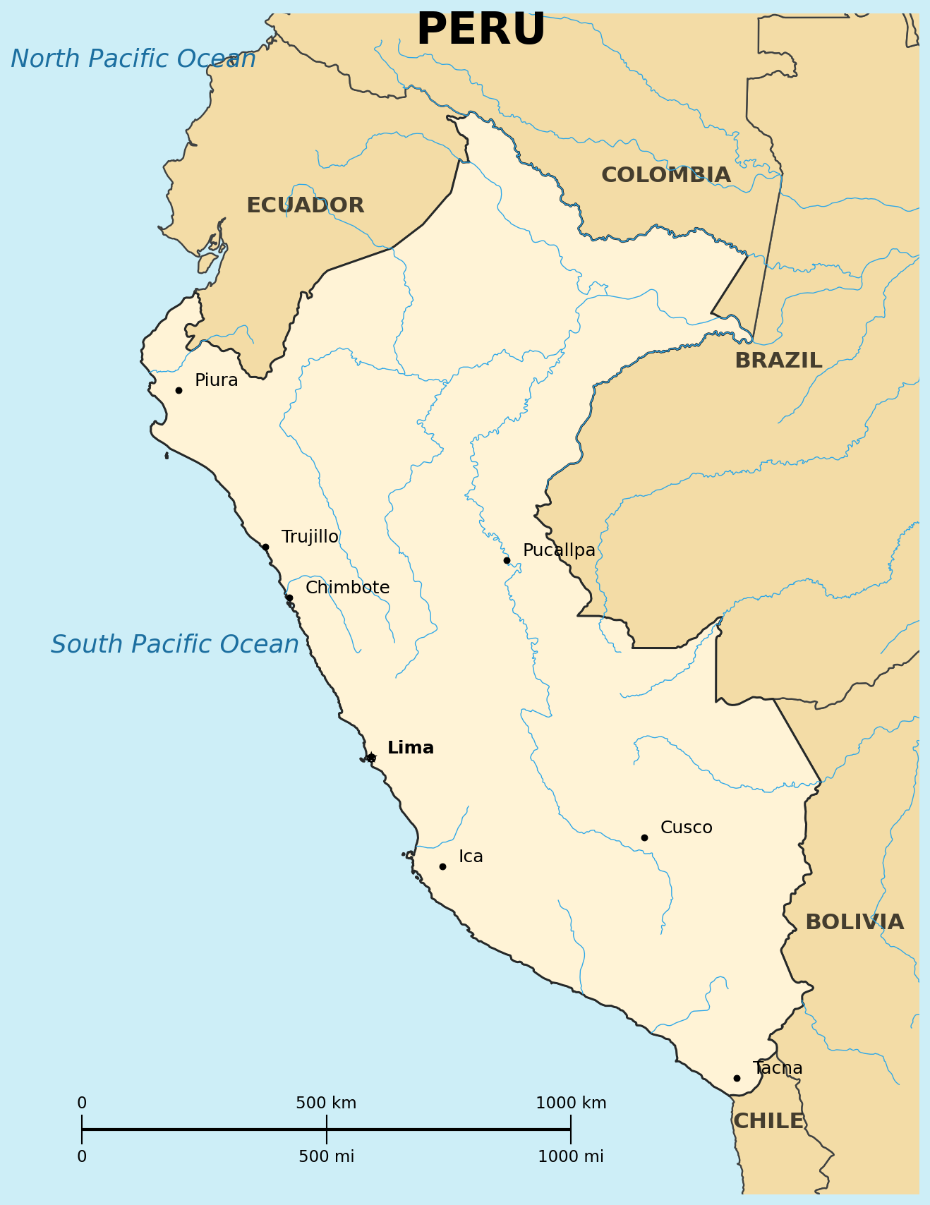 Map of Peru