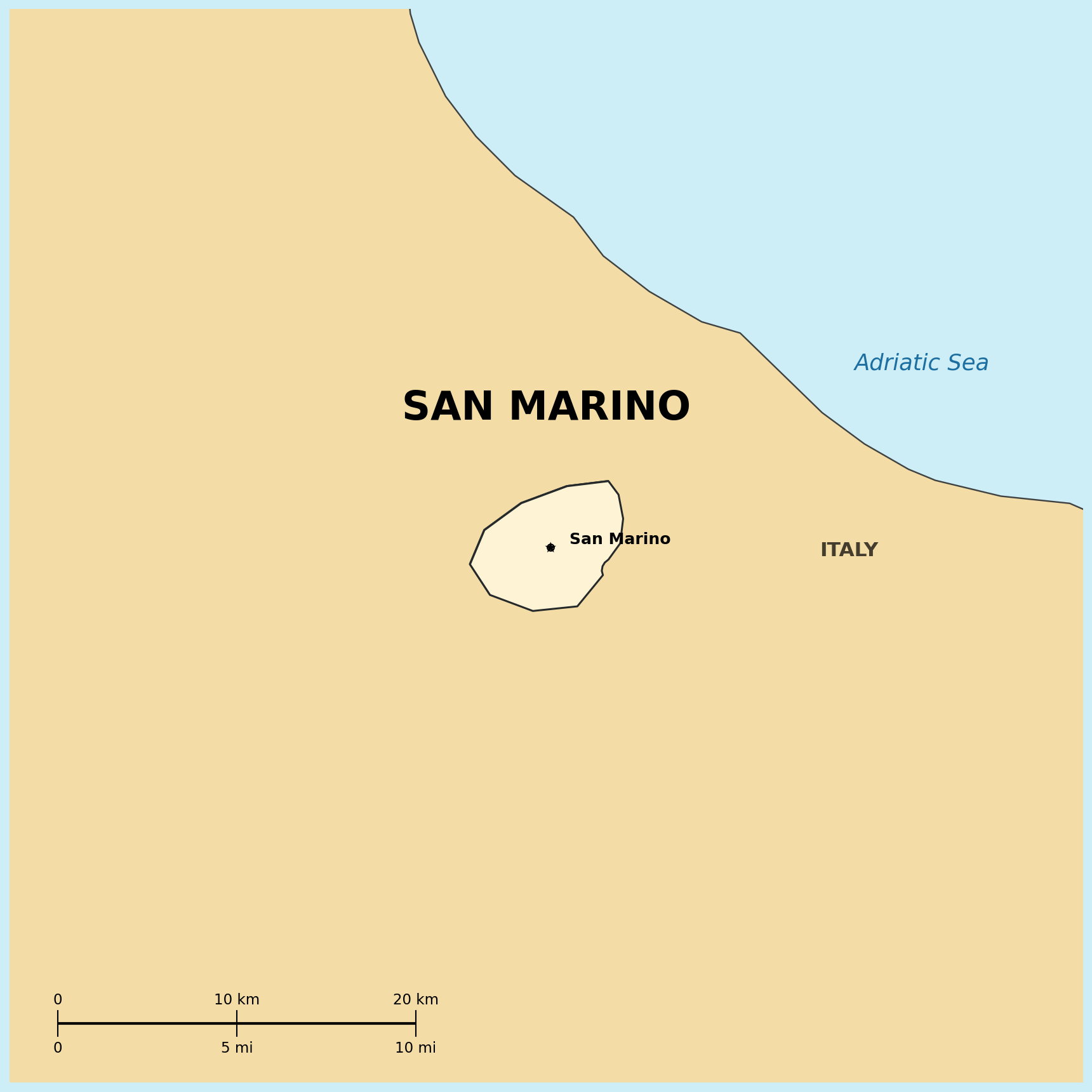 Map of San Marino