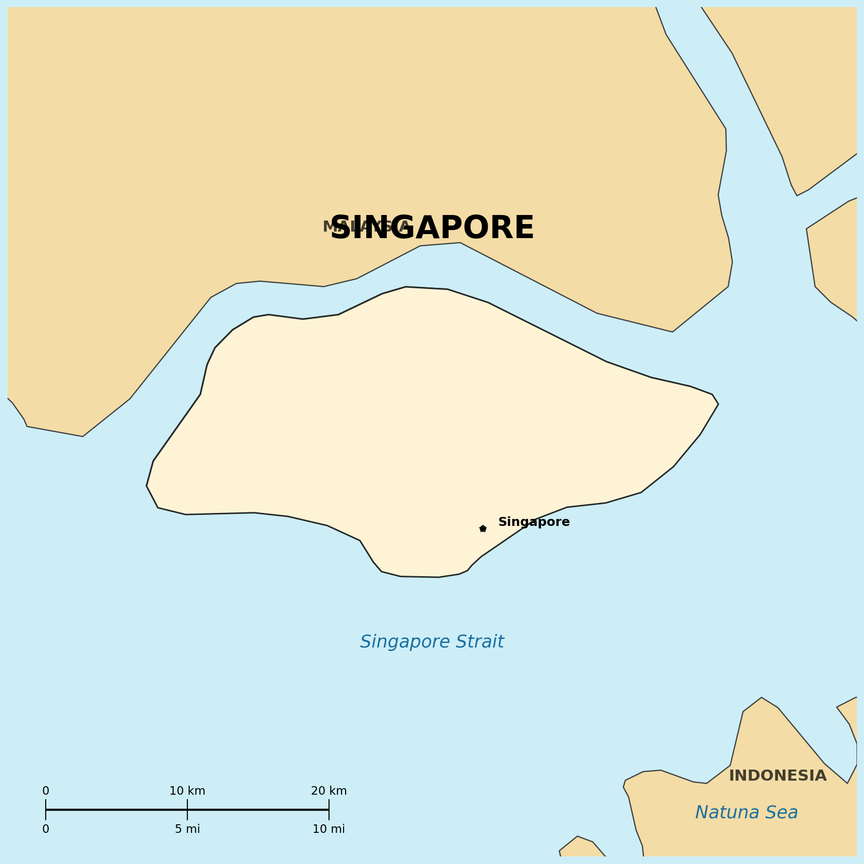 Map of Singapore