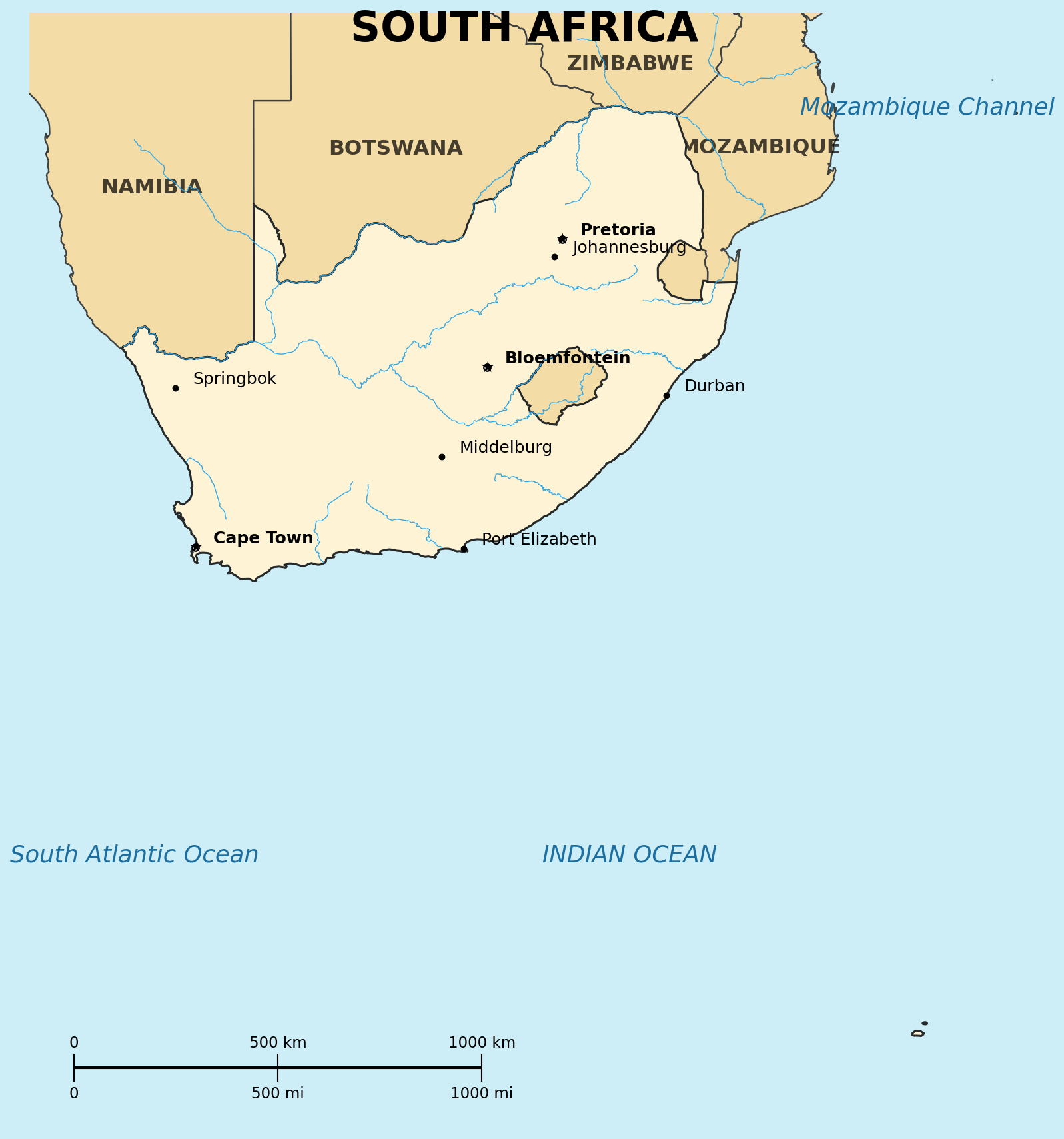 Map of South Africa