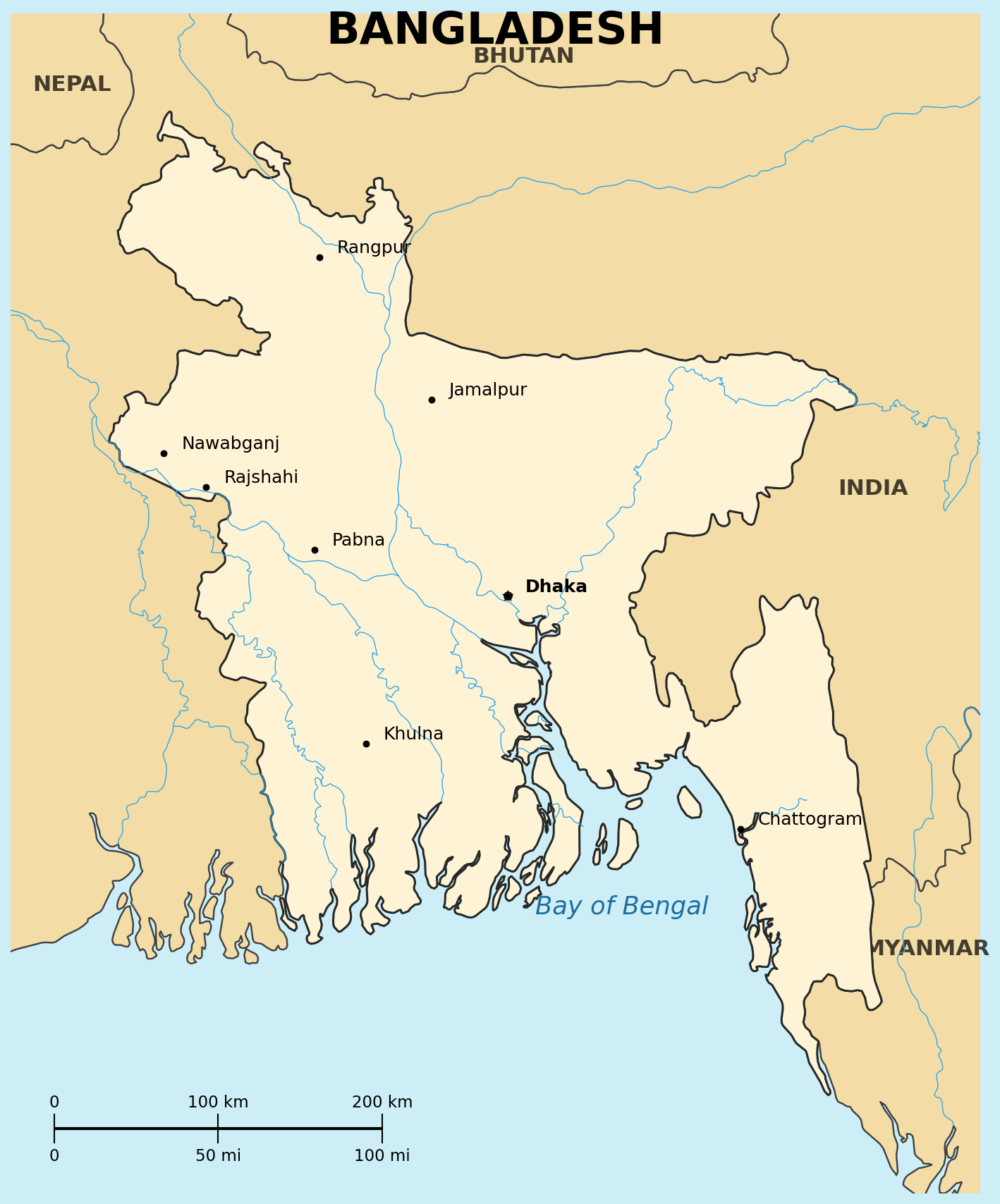 Map of Bangladesh