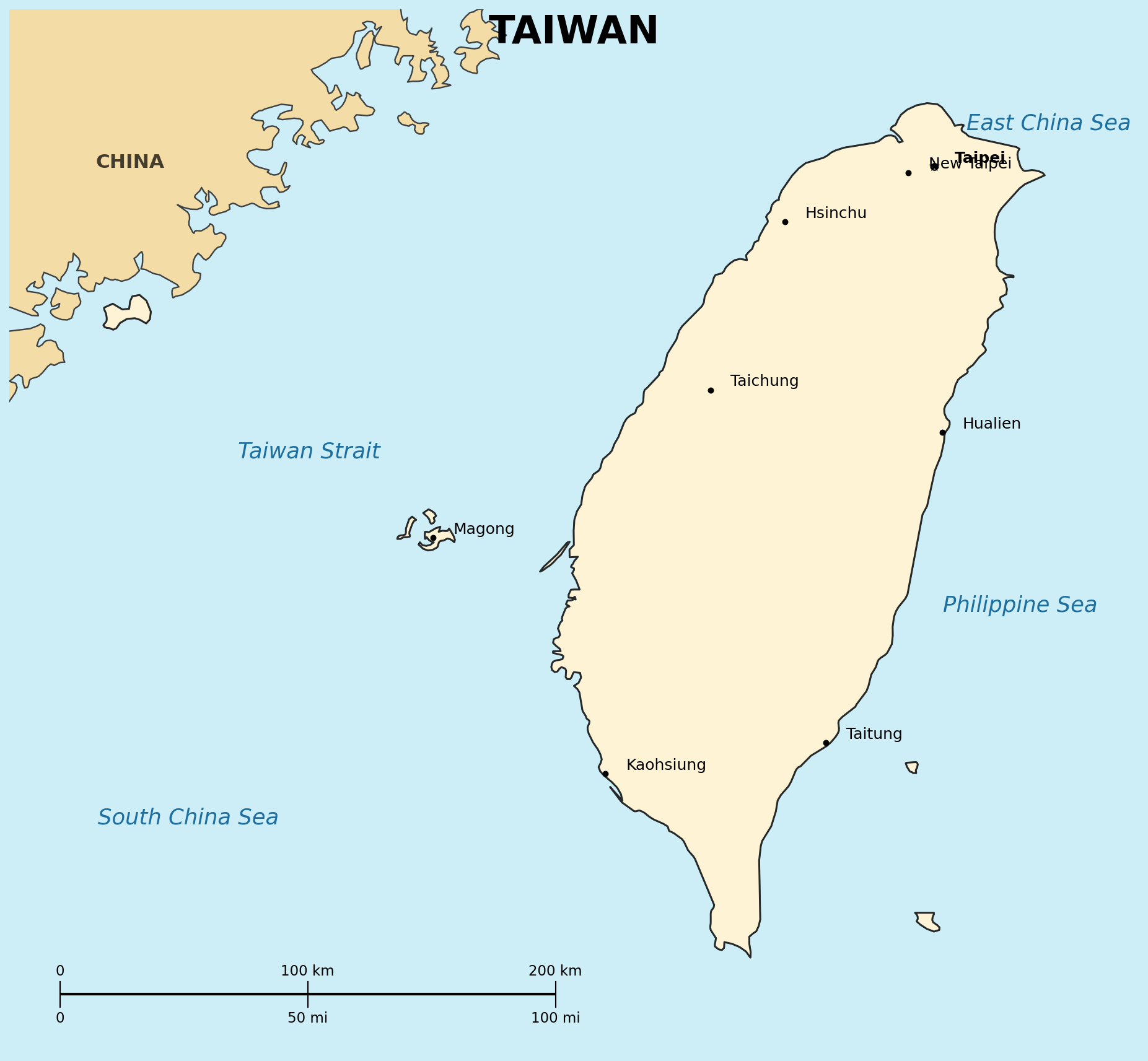 Map of Taiwan
