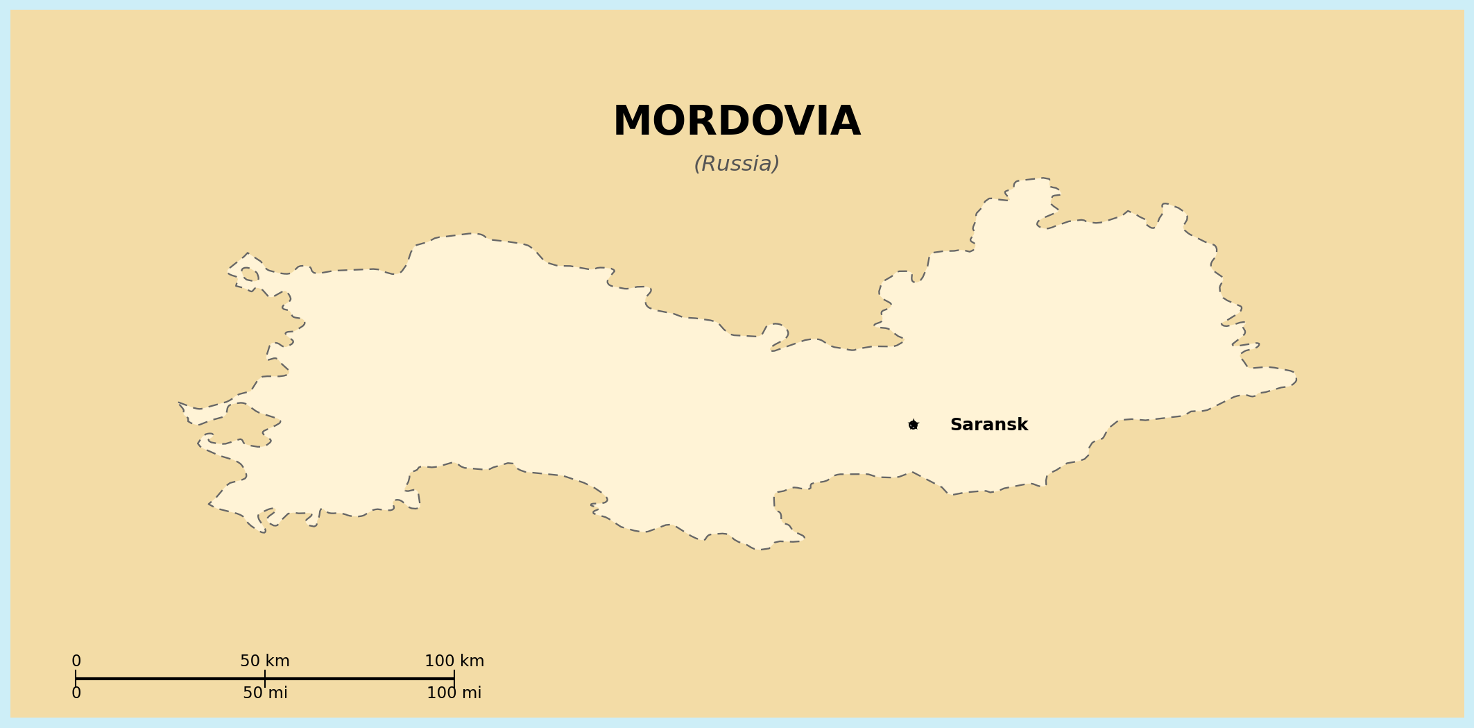 Map of Mordovia