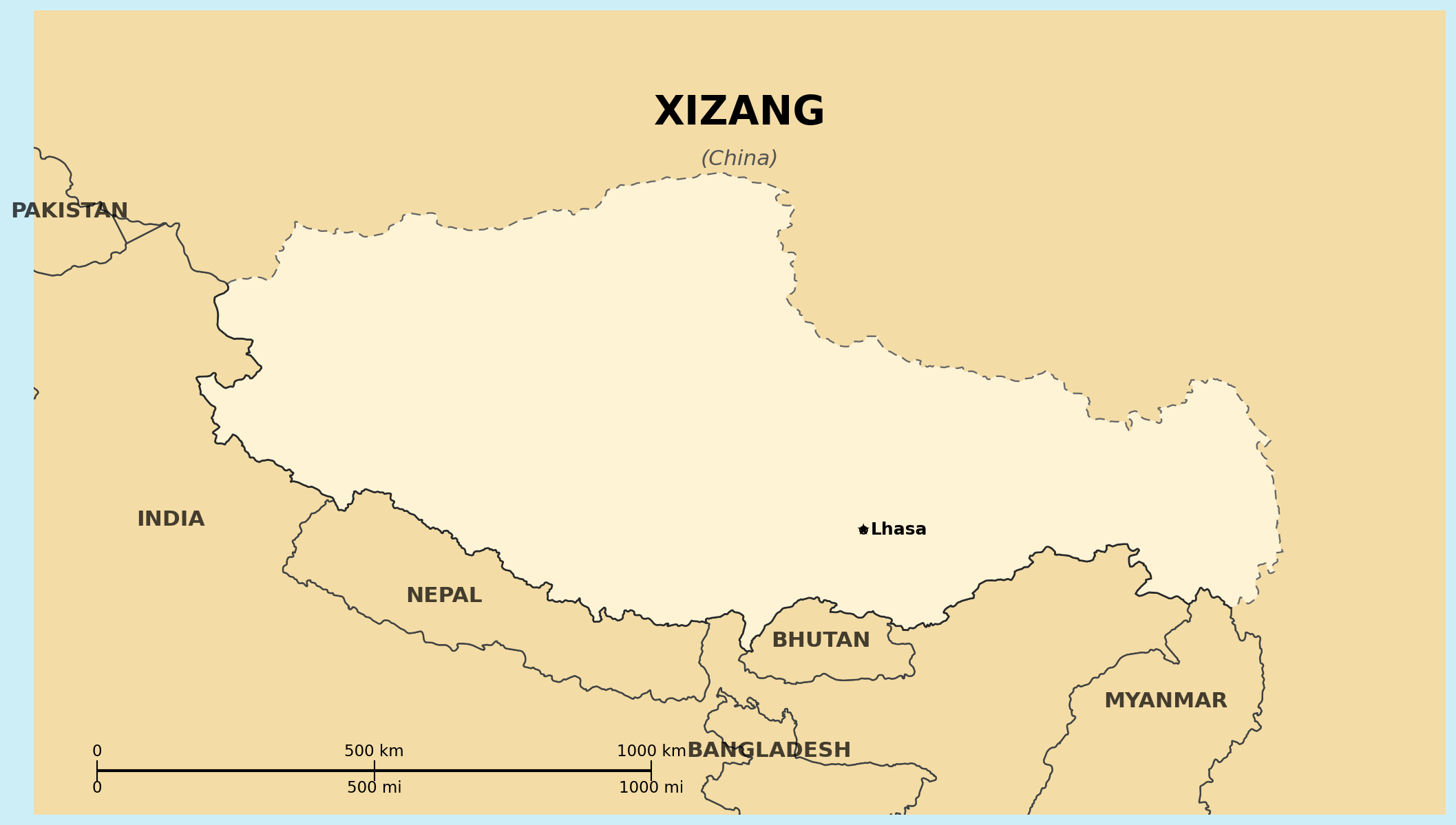 Map of Tibet