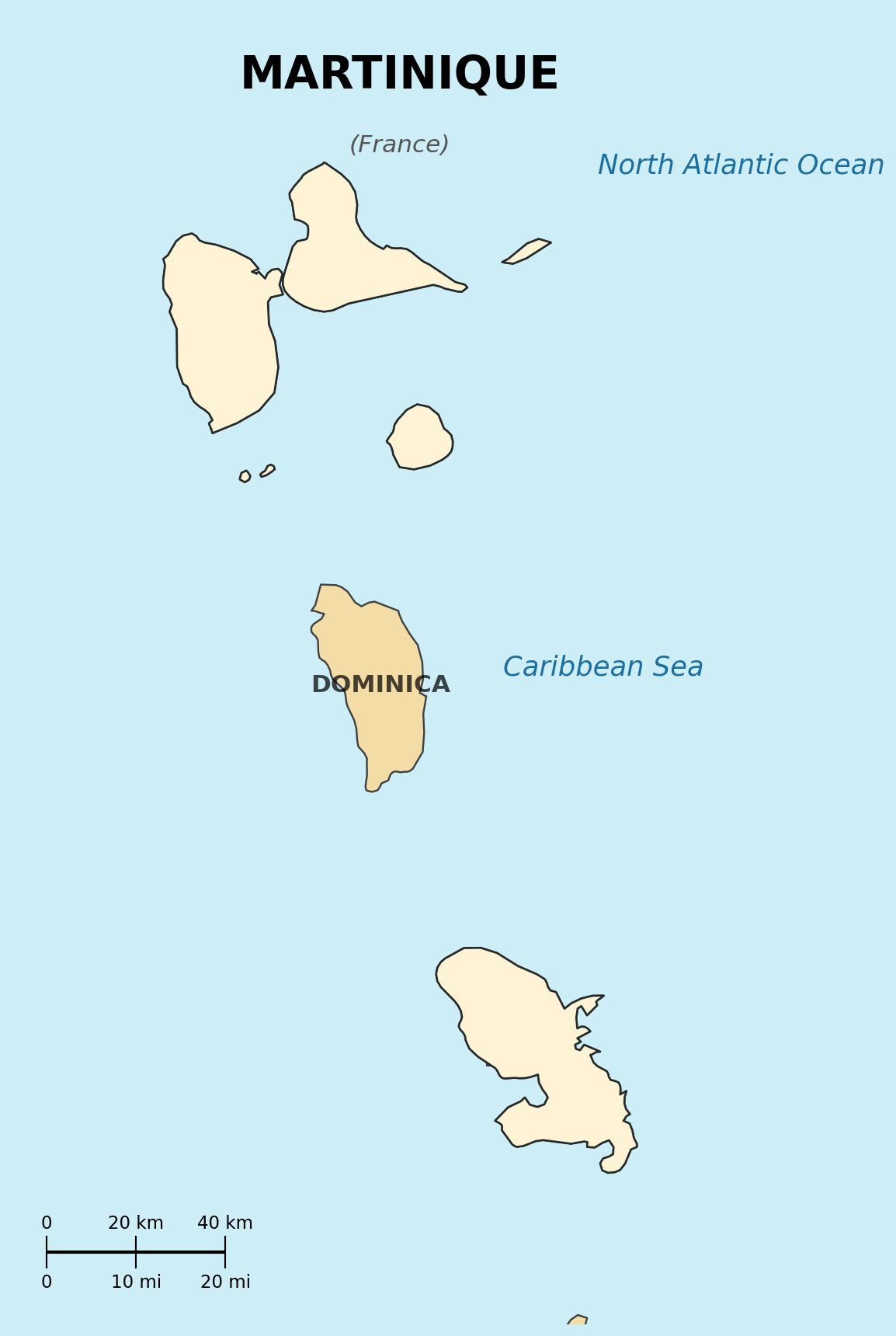 Map of Martinique (French)