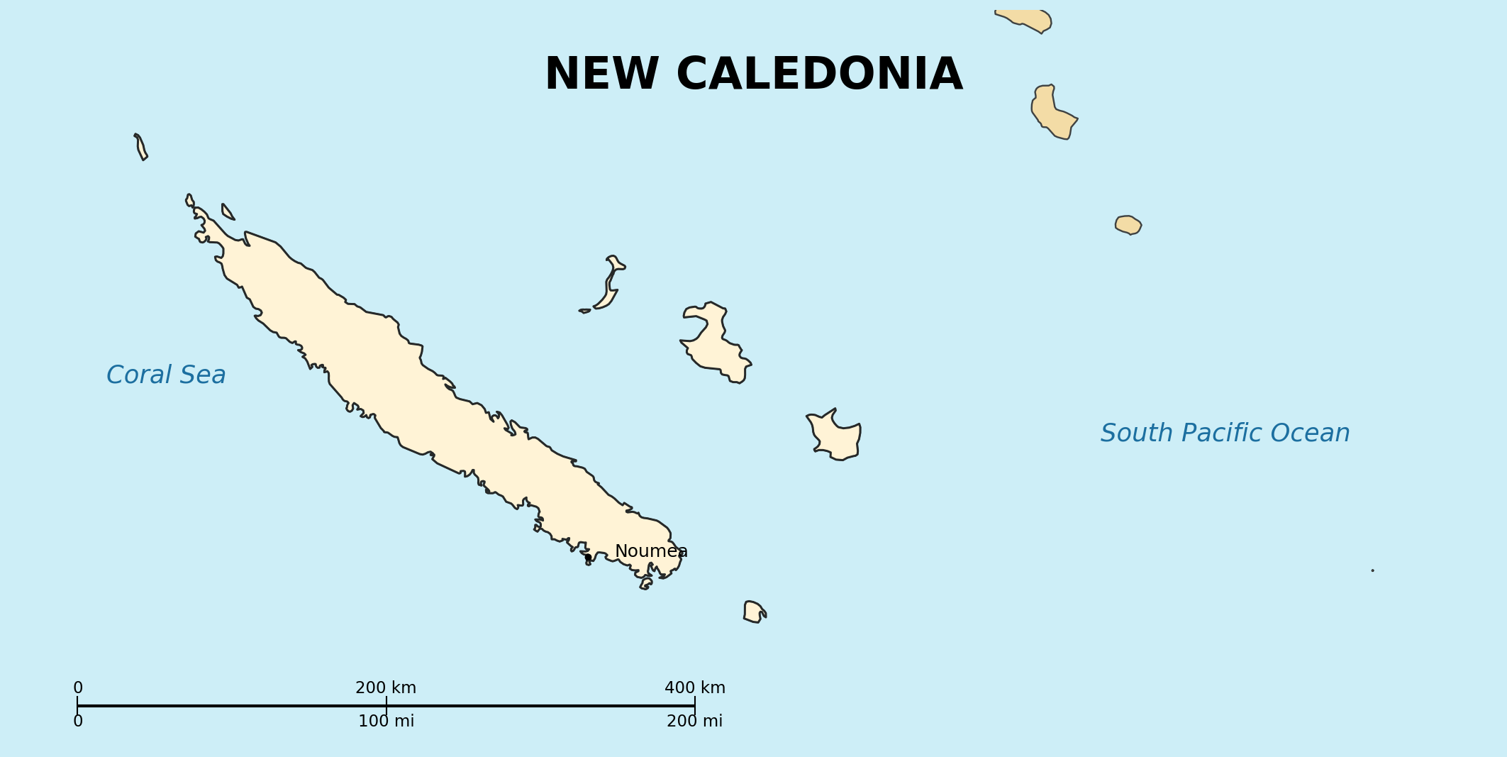 Map of New Caledonia
