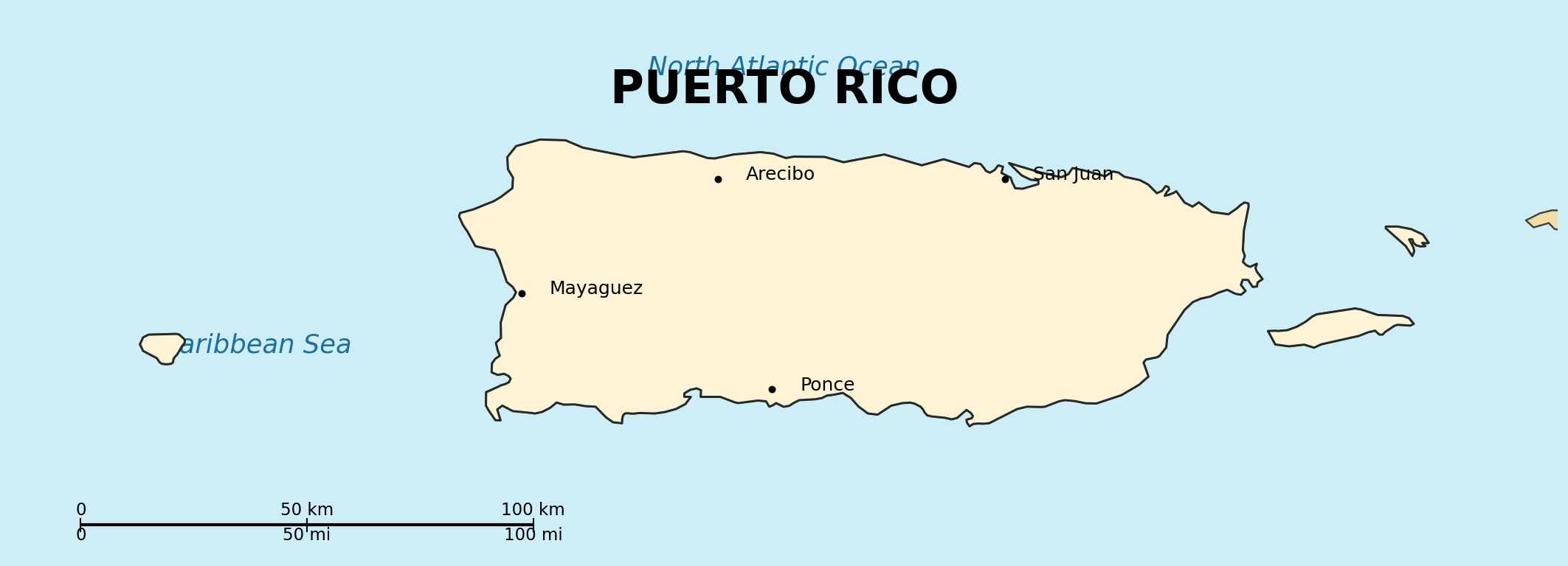 Map of Puerto Rico (U.S.)