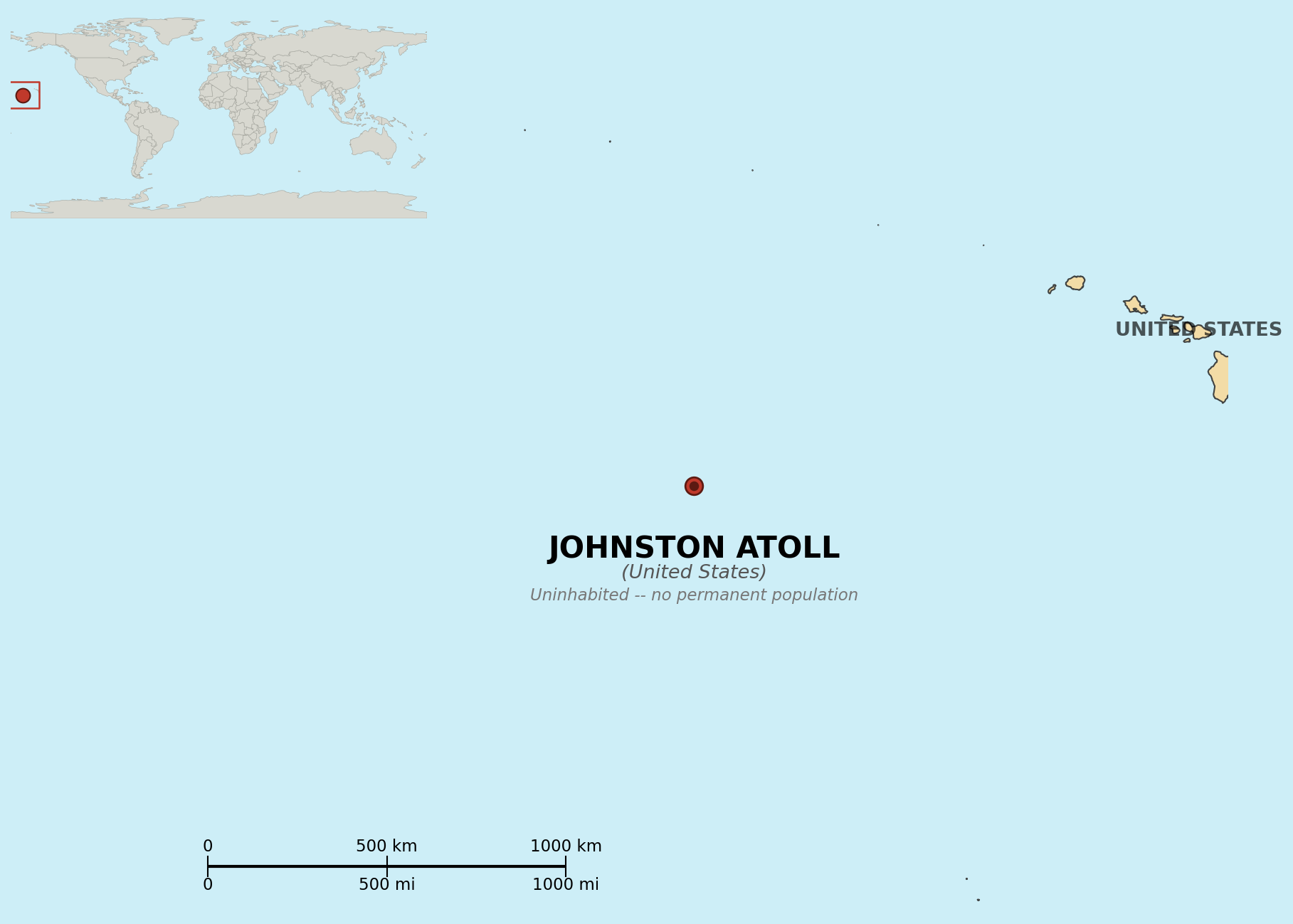 Map of Johnston Atoll