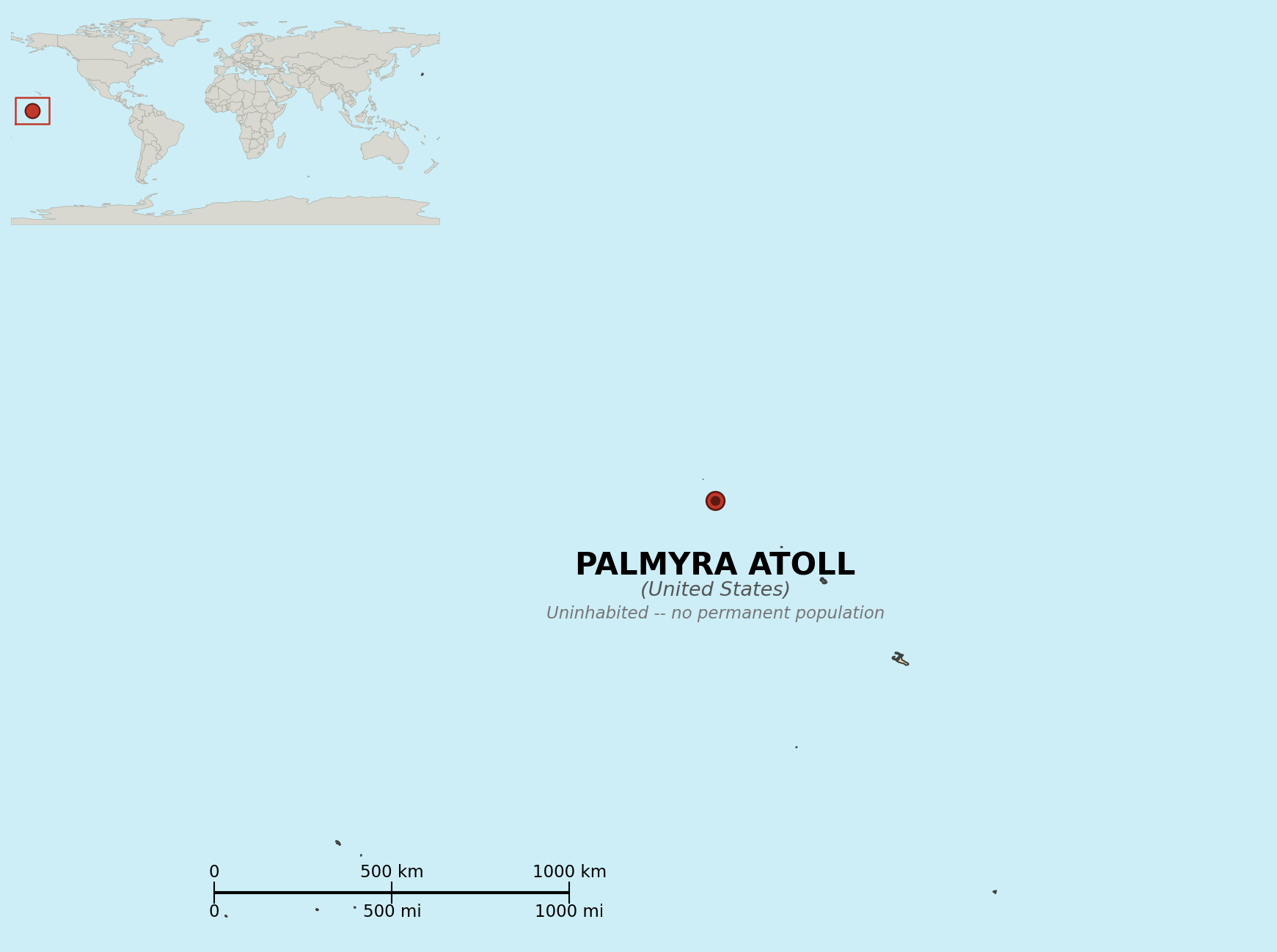 Map of Palmyra Atoll