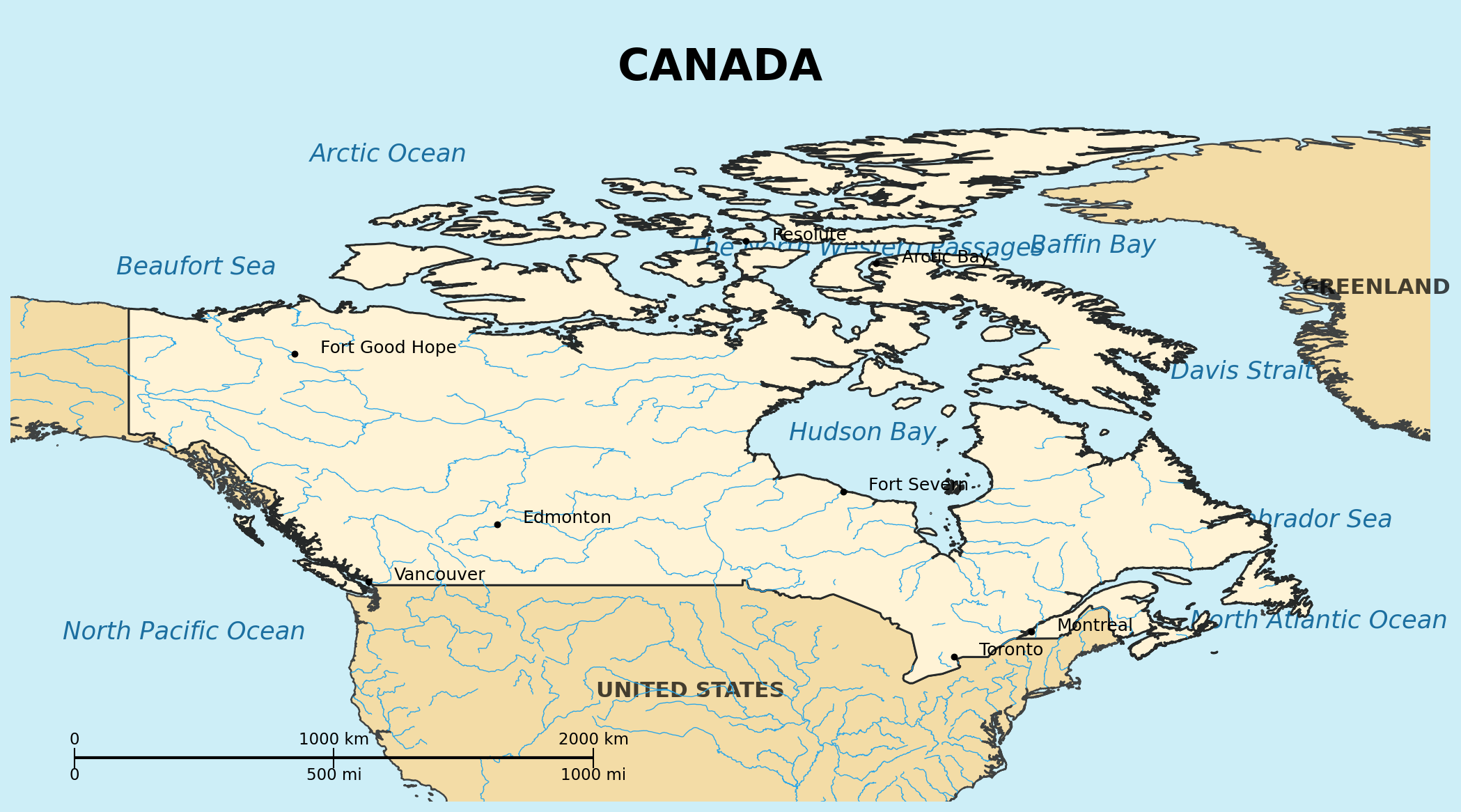 Map of Canada