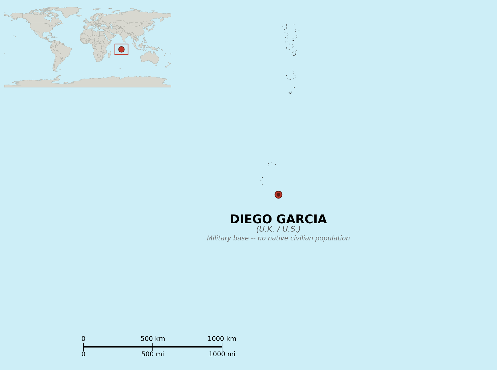 Map of Diego Garcia (U.K. & U.S.)
