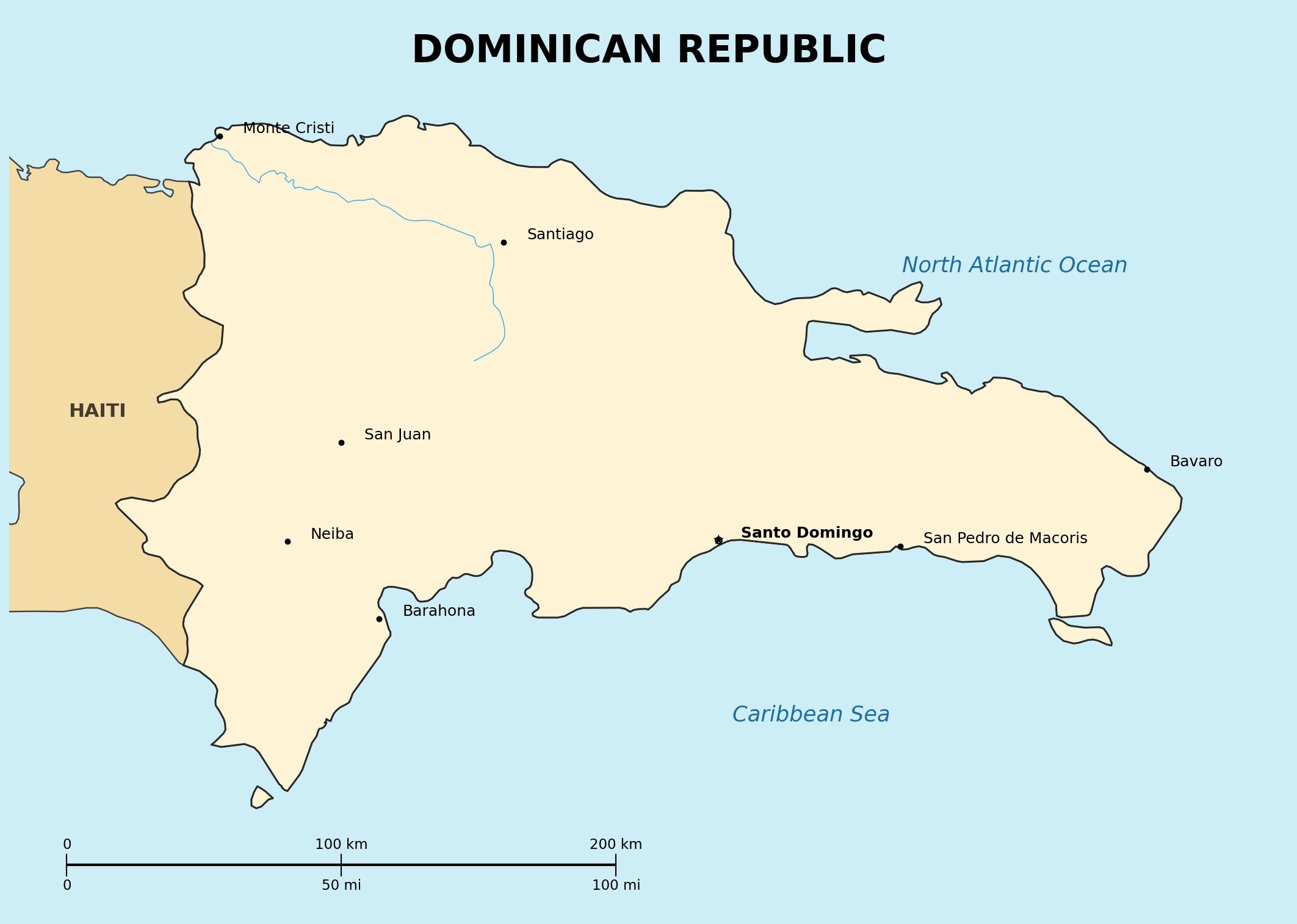Map of Dominican Republic