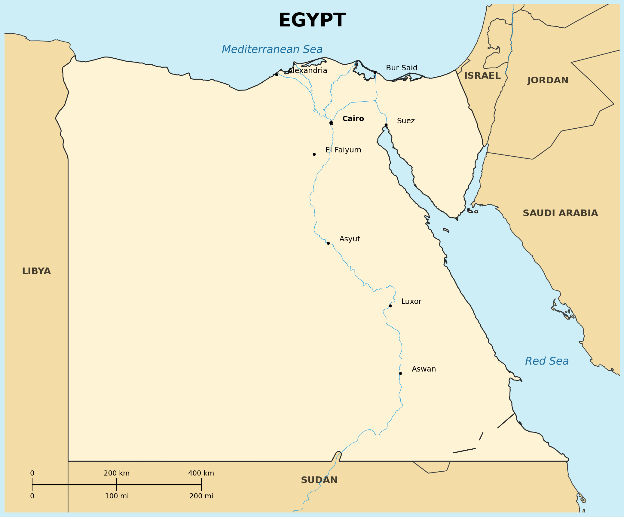 Map of Egypt