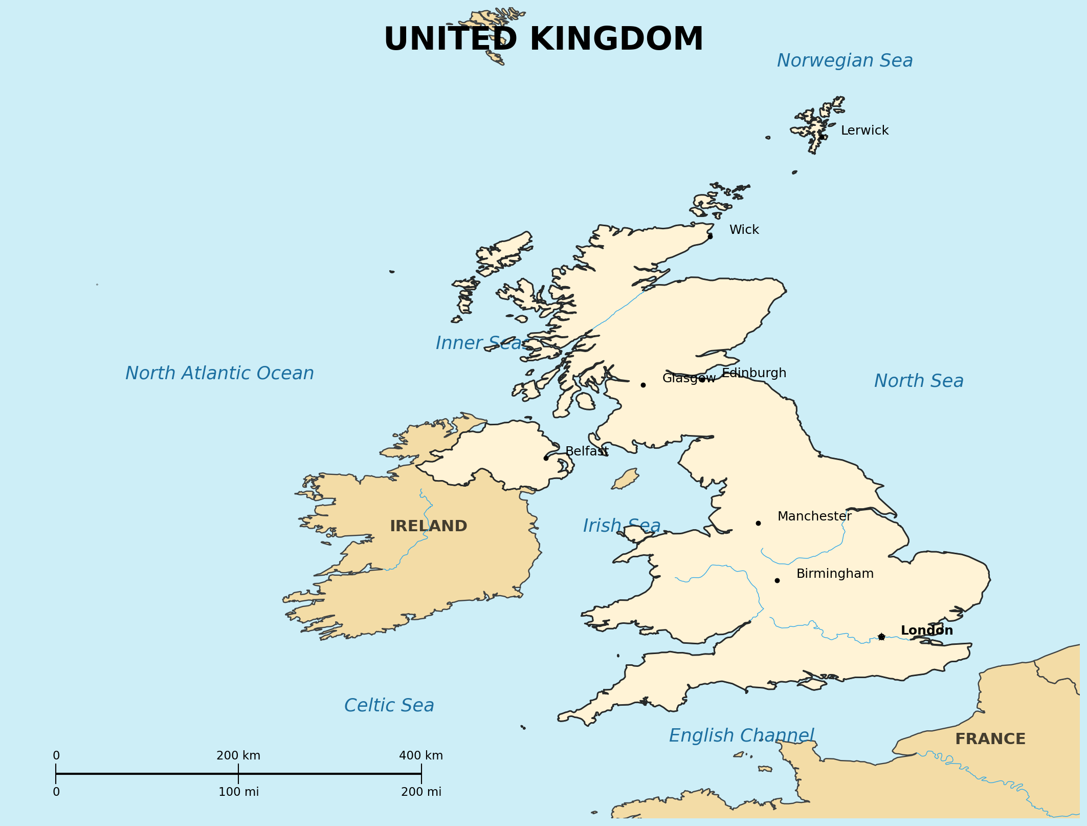 Map of United Kingdom