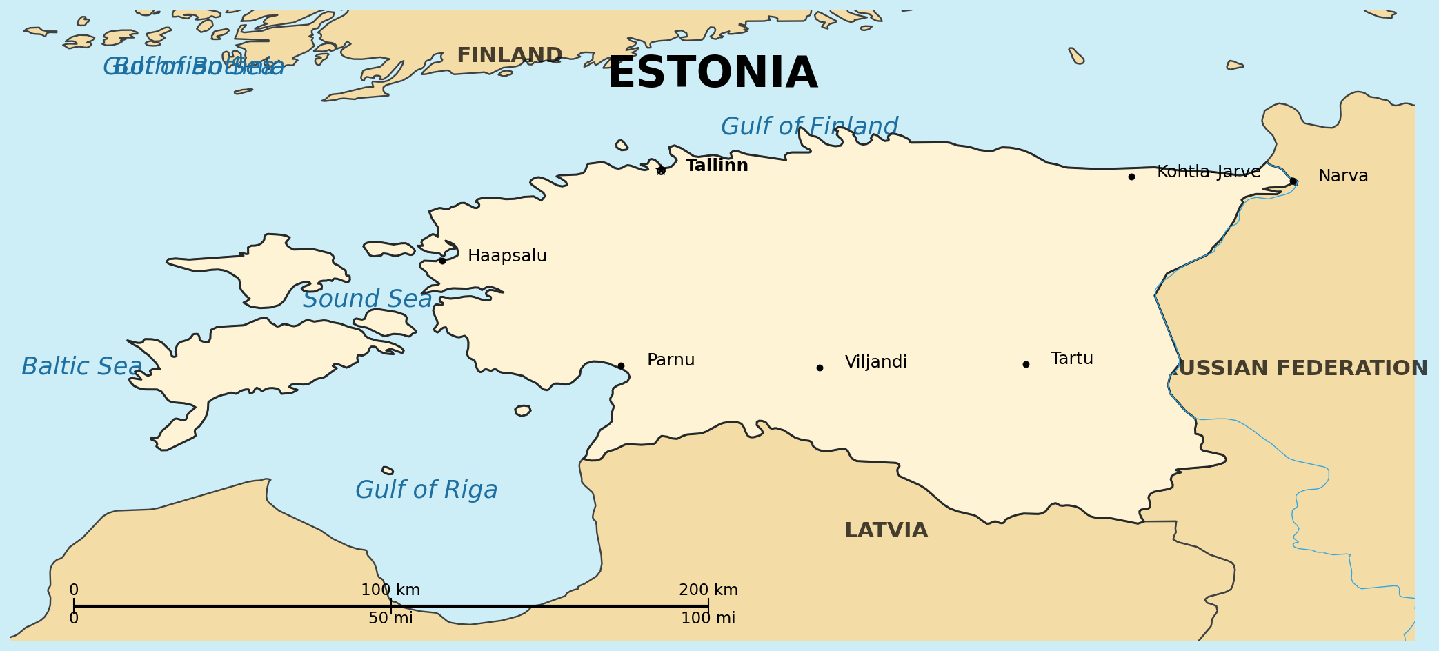 Map of Estonia