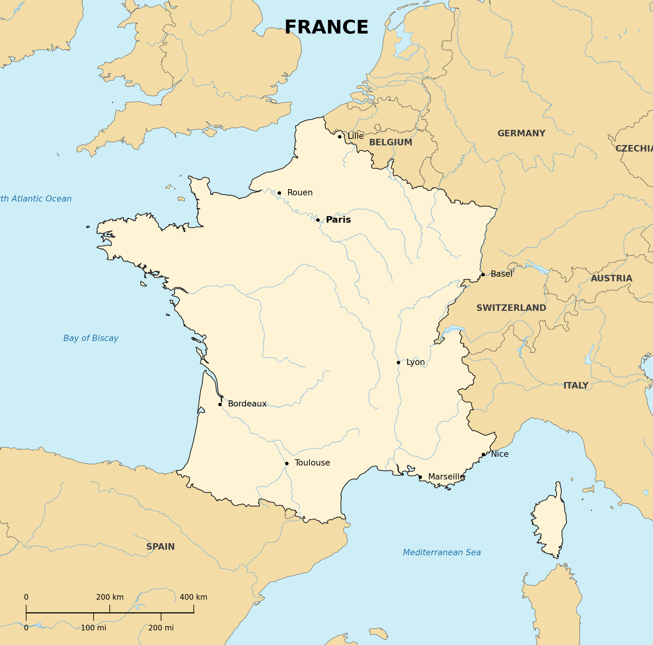 Map of France