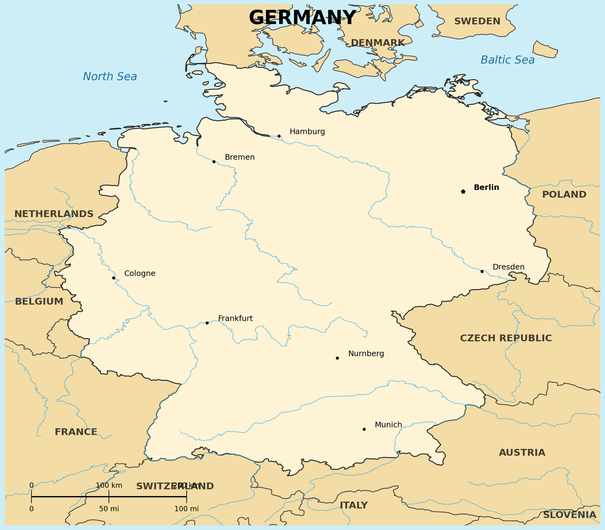 Map of Germany