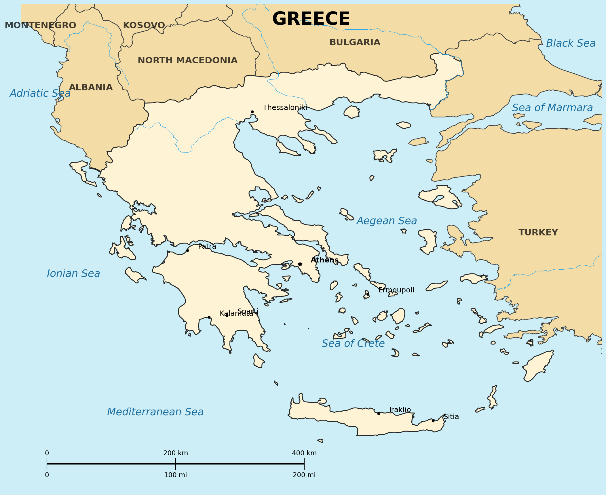 Map of Greece