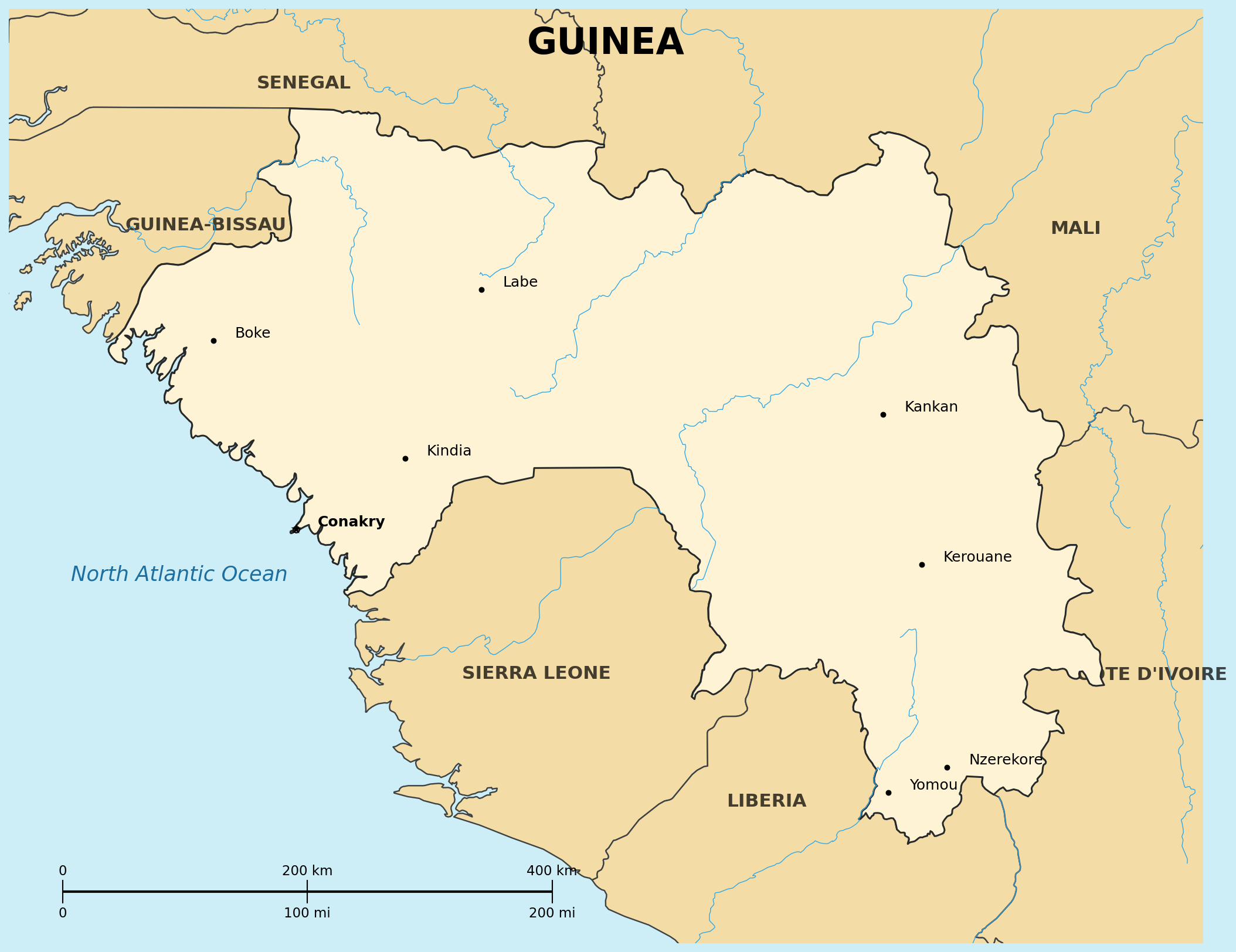 Map of Guinea