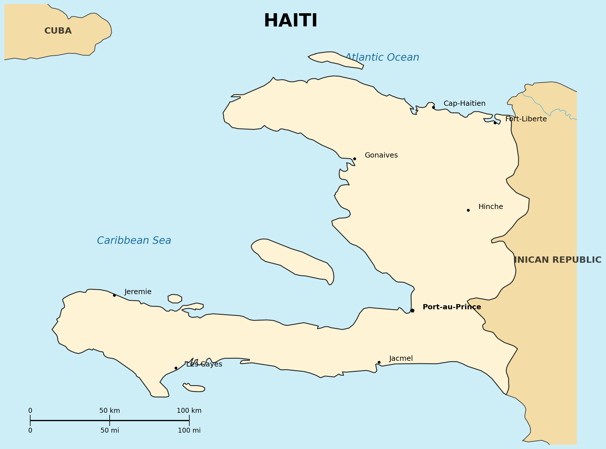 Map of Haiti