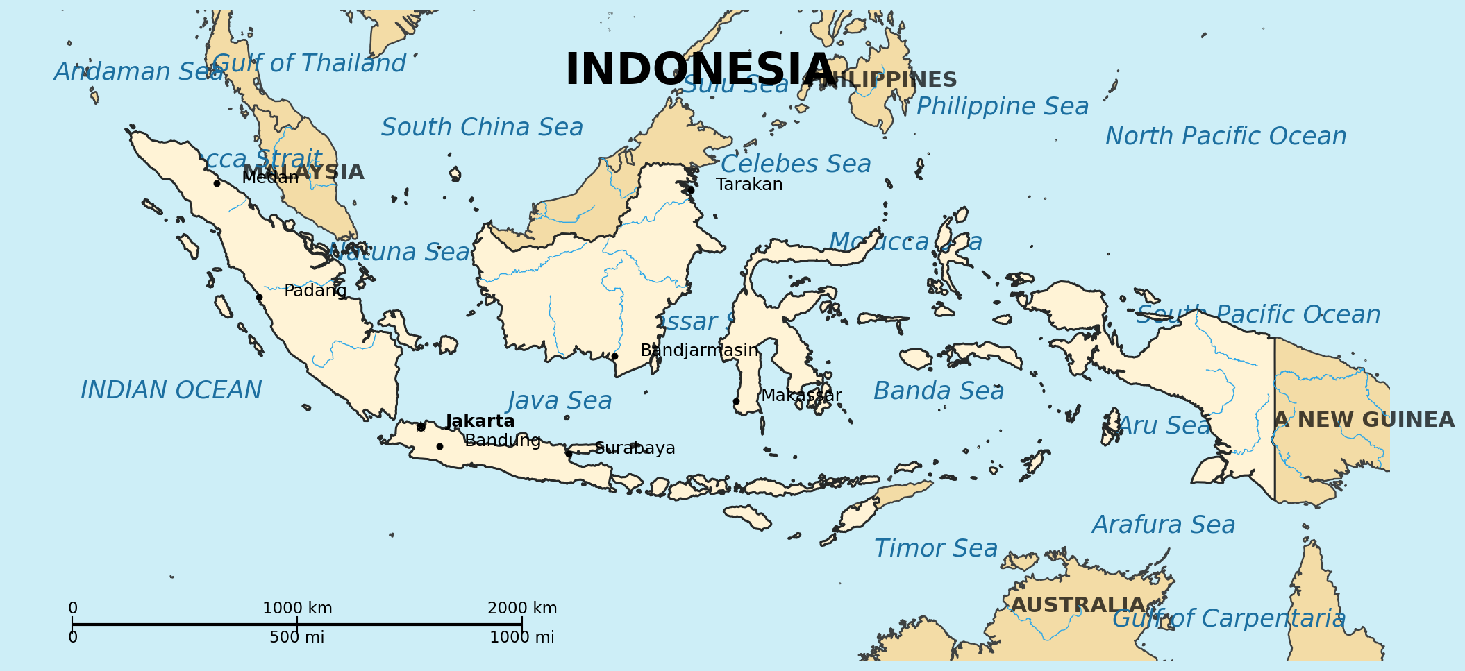 Map of Indonesia