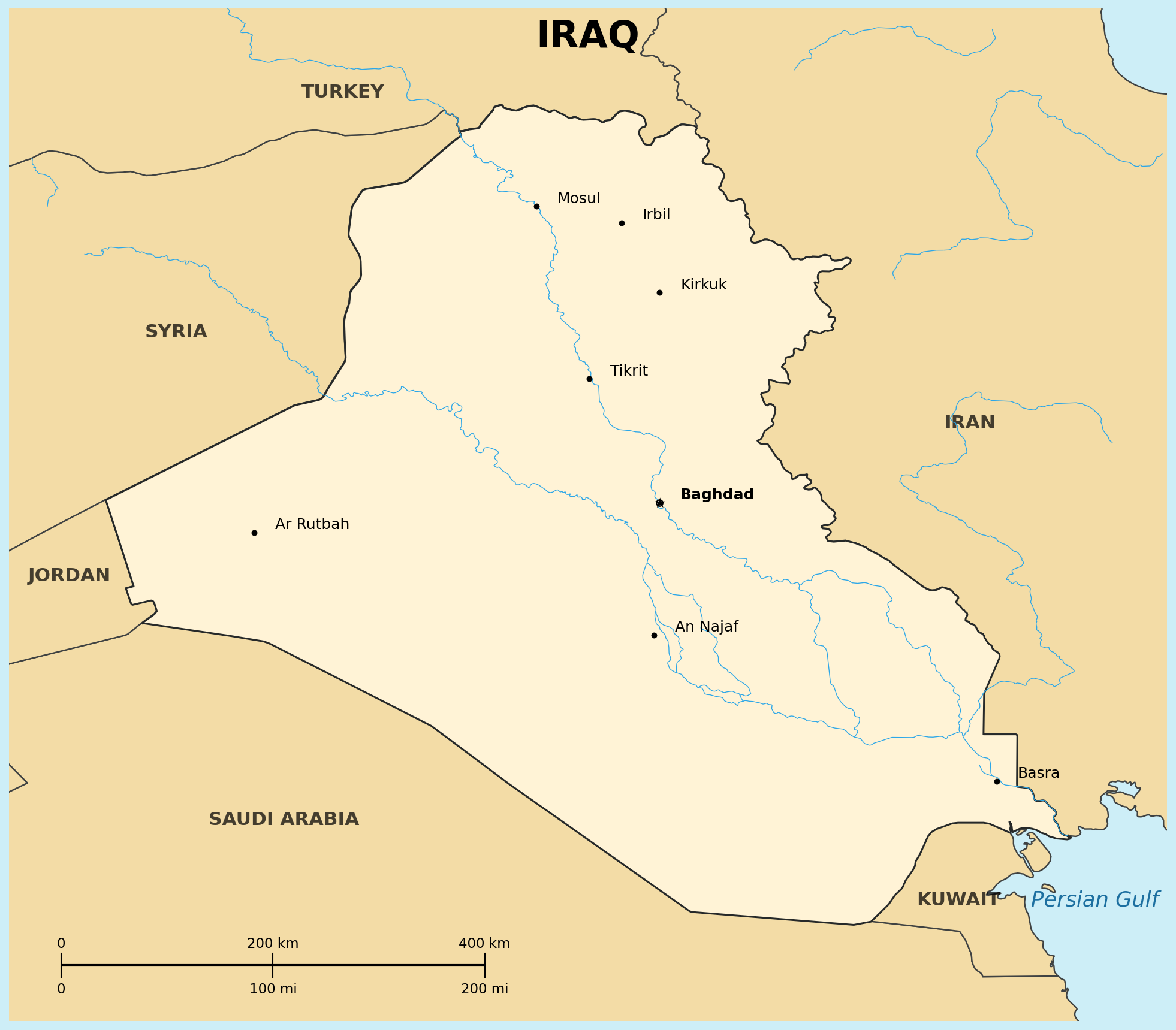 Map of Iraq