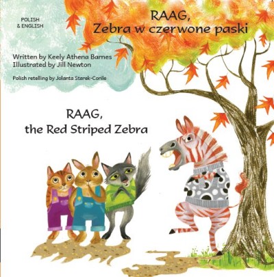Raag the Red Striped Zebra in Polish & English (PB)