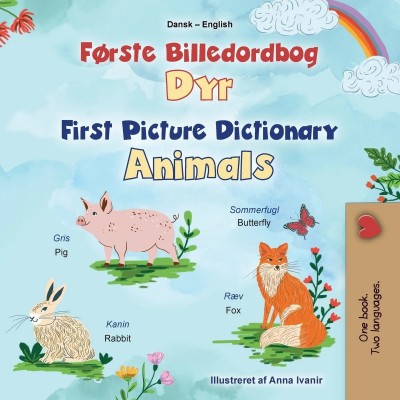 First Picture Dictionary - Animals - in Danish and English (PB)