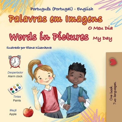 Words in Pictures - My Day - in Portuguese Portugal and English (PB)